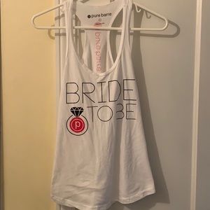 Pure Barre Bride to Be tank